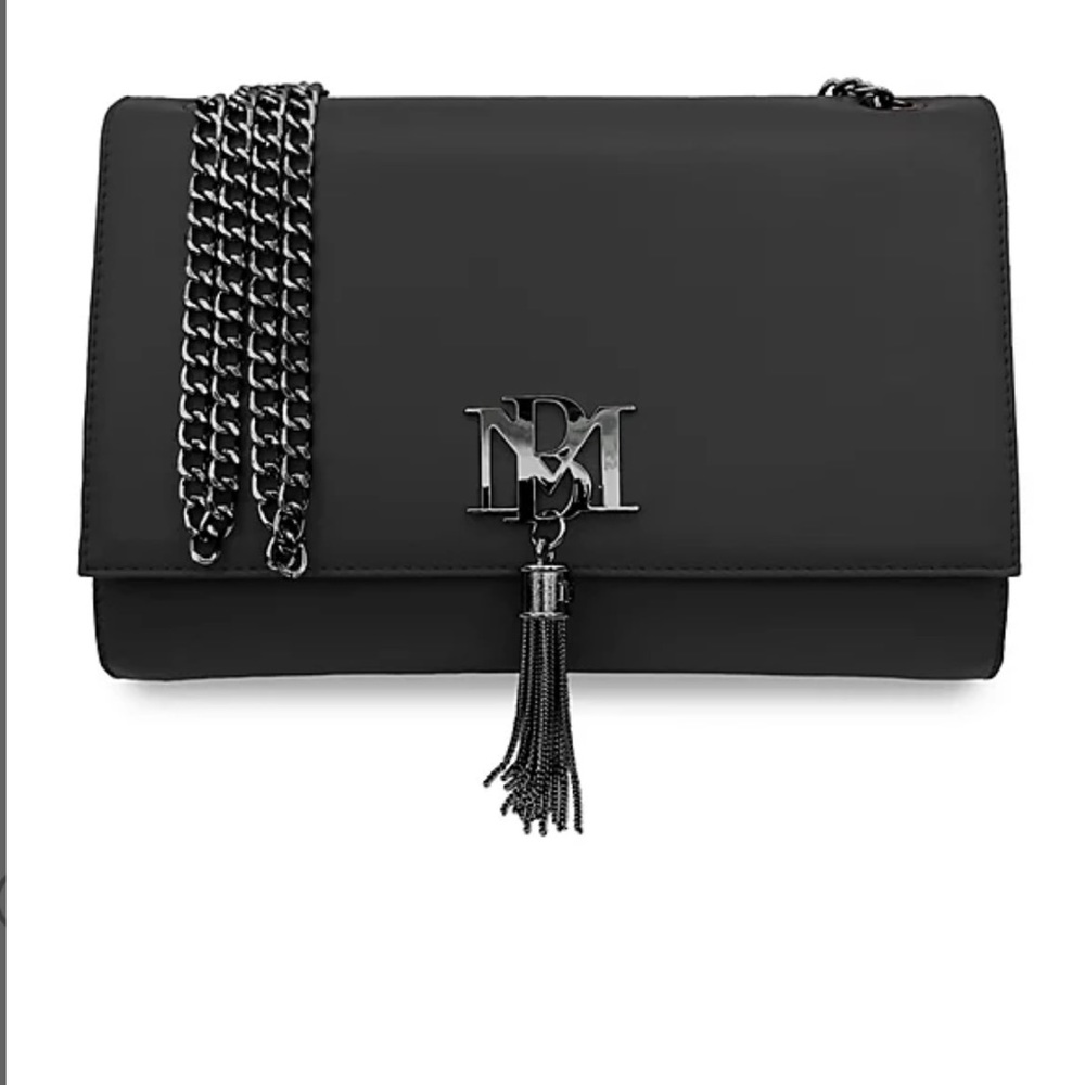NWT Badgley Mischka Metal Fringe Bag w/Silverstone chain and fringe - Picture 2 of 10